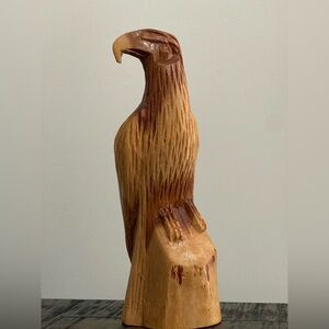 Handcrafted Wooden Eagle Figurine